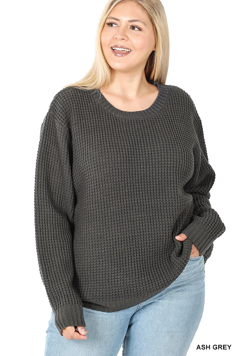 Peggy Waffle Knit Sweater