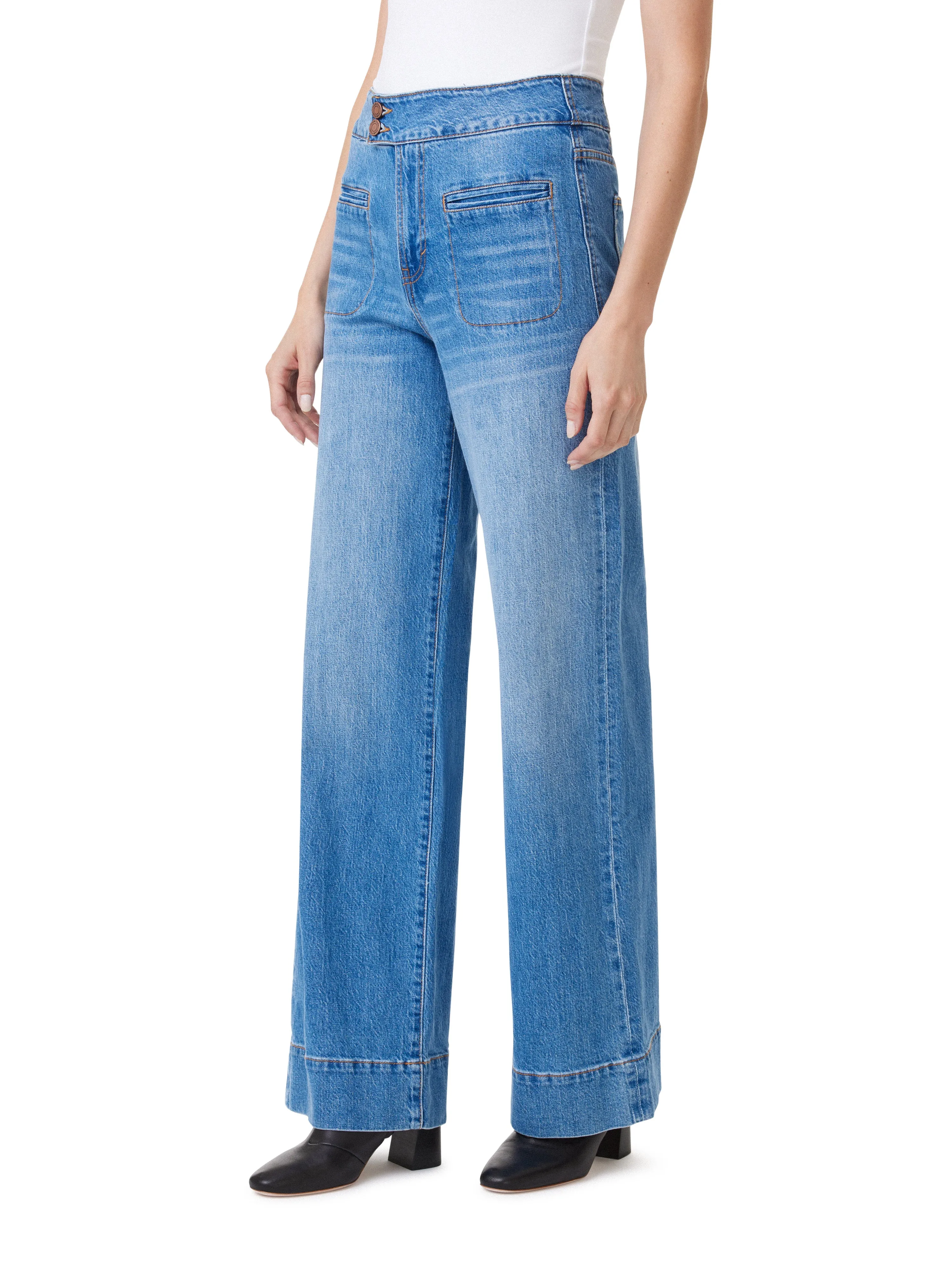 Perry Extended Wide Leg Jeans