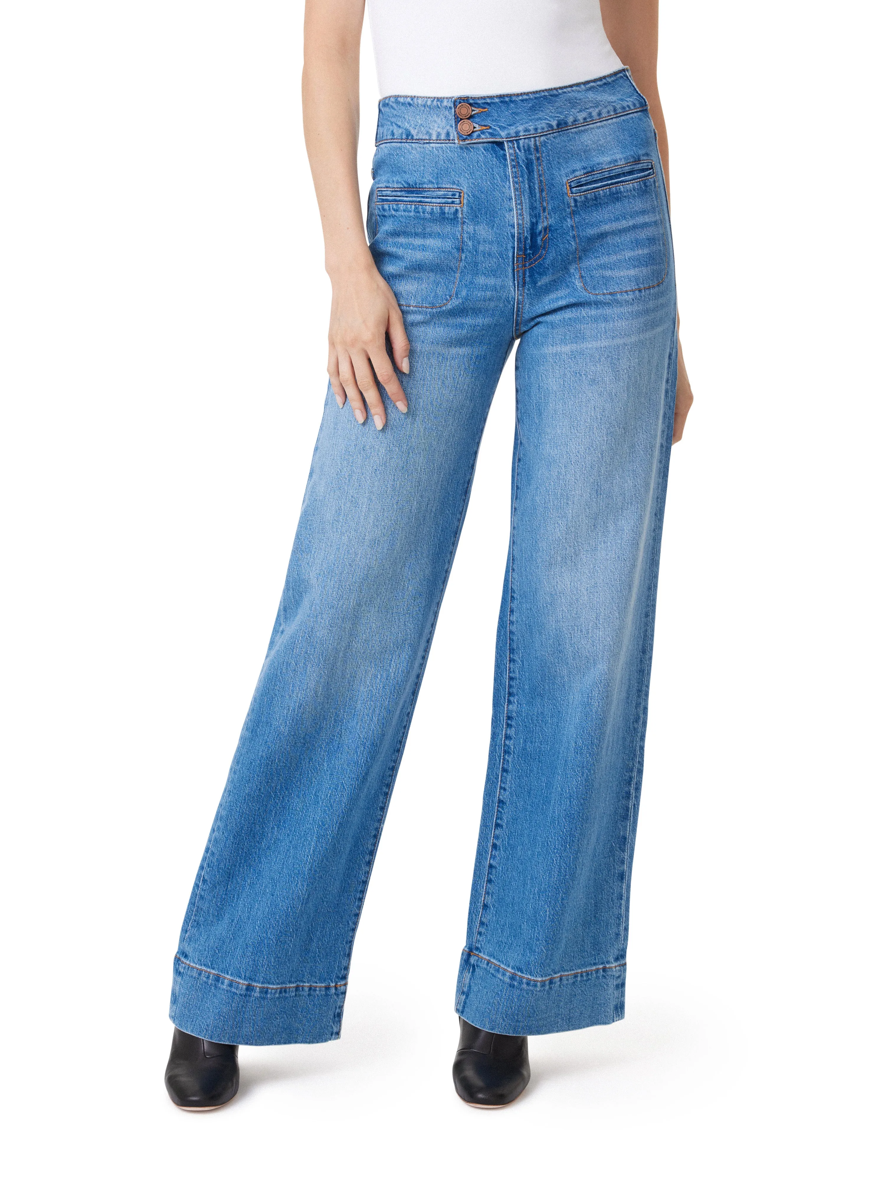 Perry Extended Wide Leg Jeans