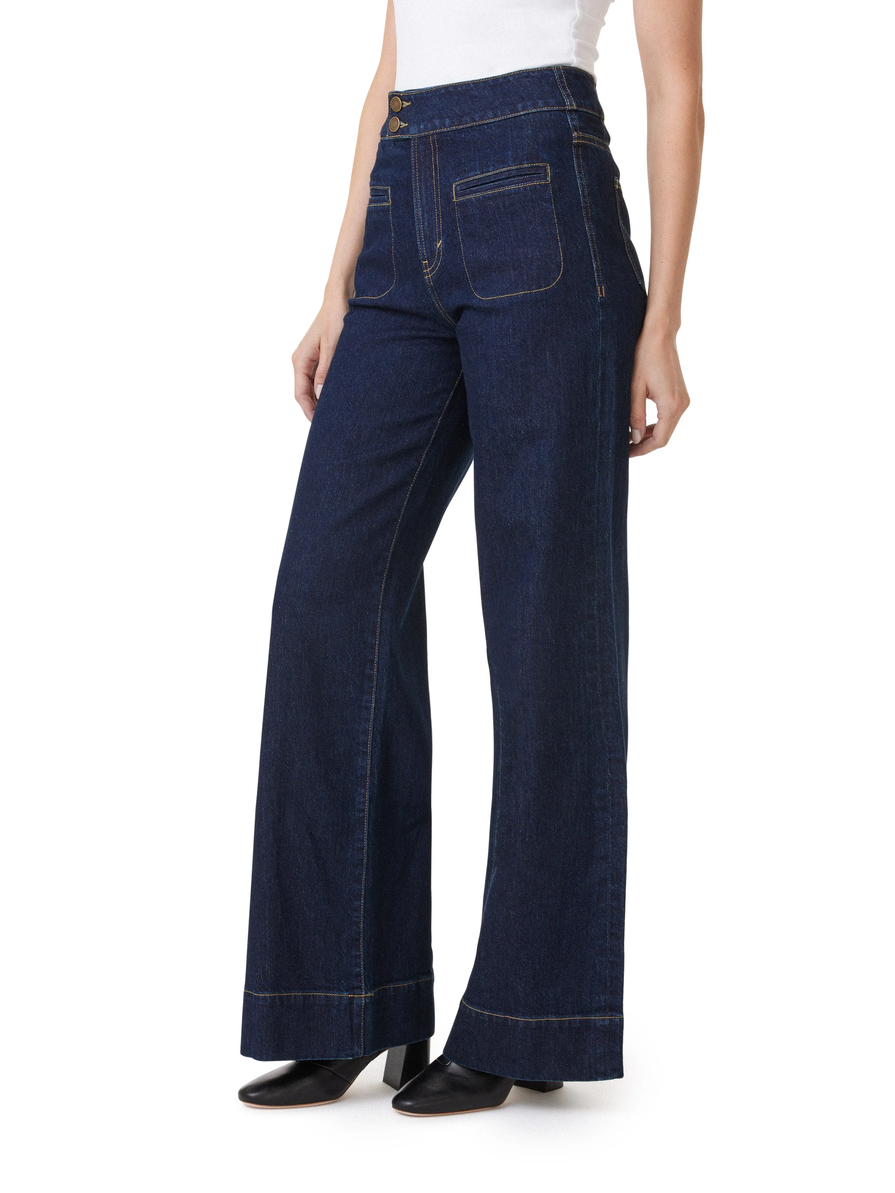 Perry Extended Wide Leg Jeans