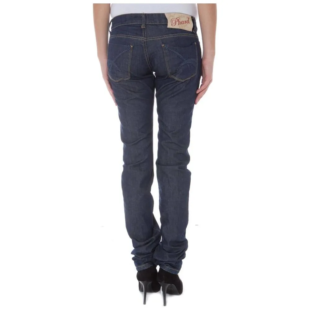 Phard Blue Cotton Jeans & Pant