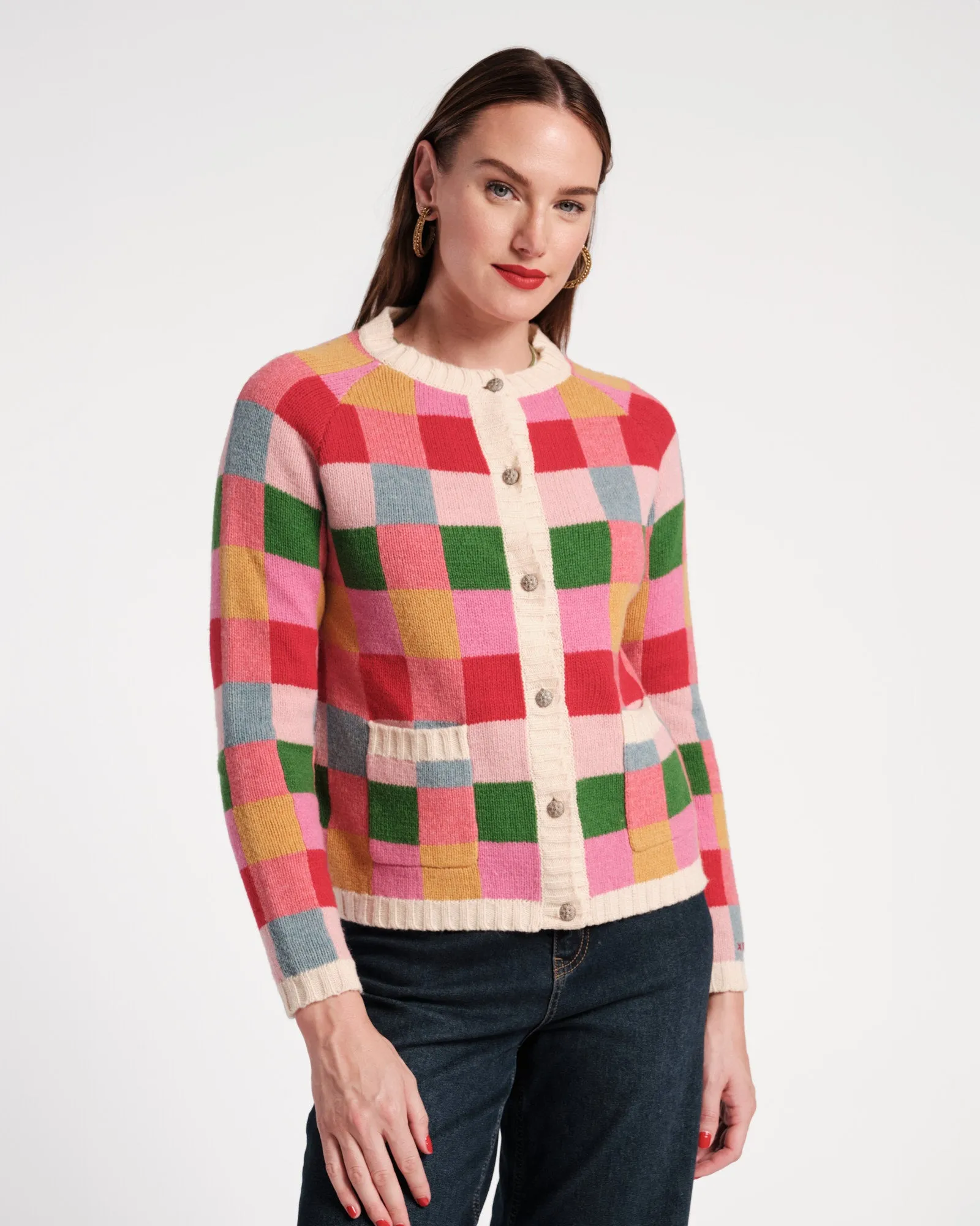 Pixel Wool Cardigan