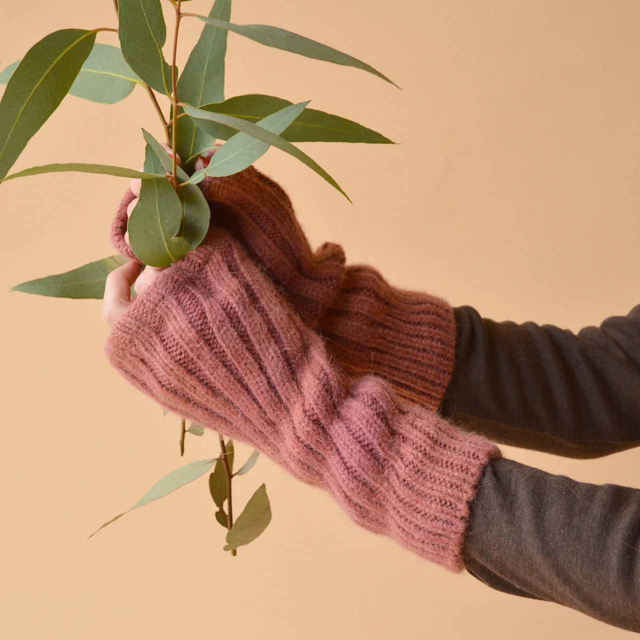 Plant Dyed Chunky Wool/Alpaca Hand Warmers (Adults)