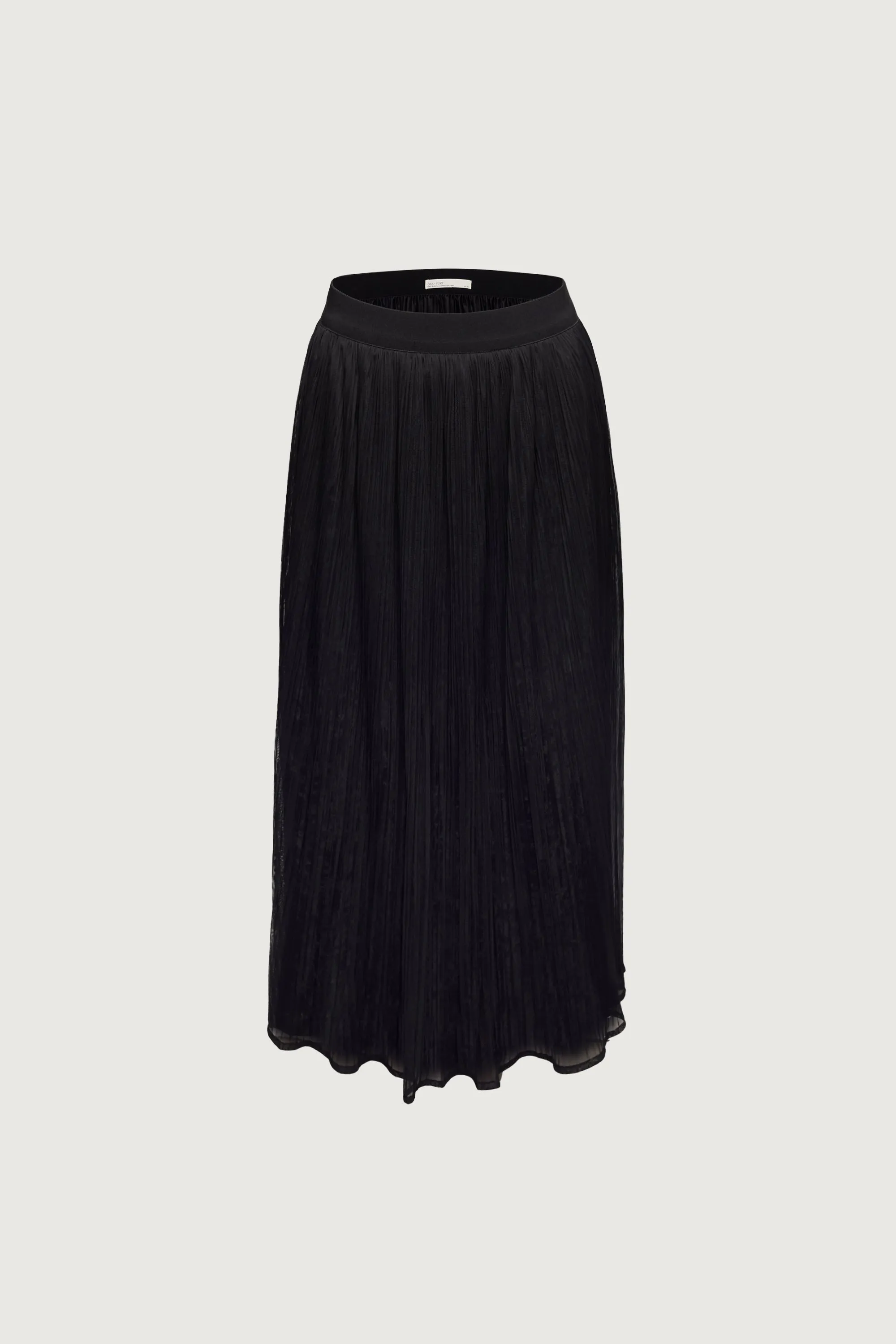 PLEATED LAYER MAXI SKIRT