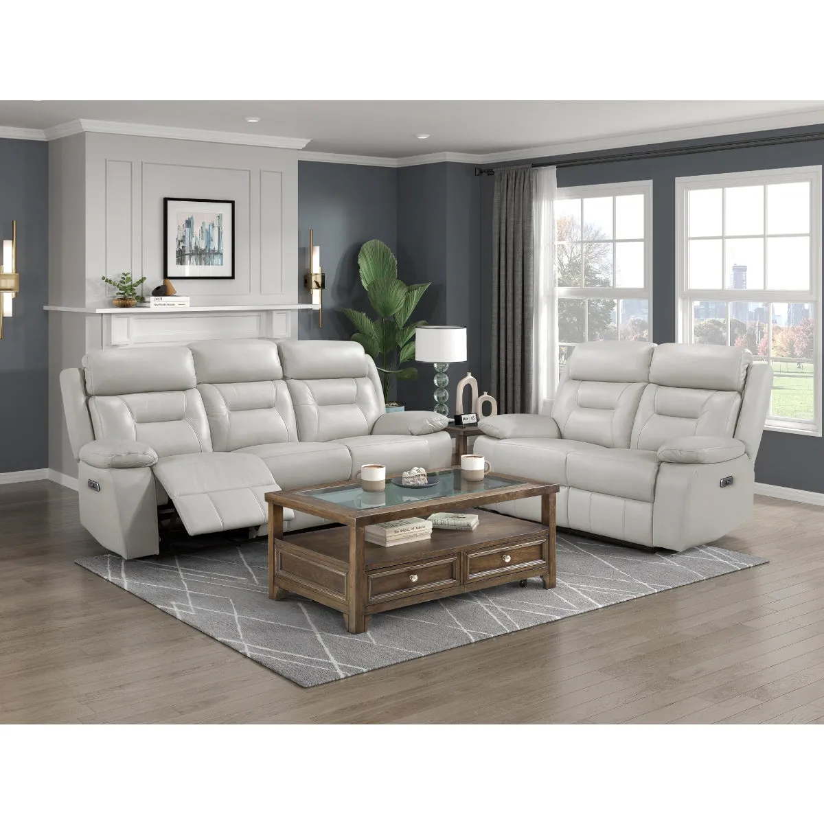 Power Double Reclining Sofa - Premium Comfort from Malaysia