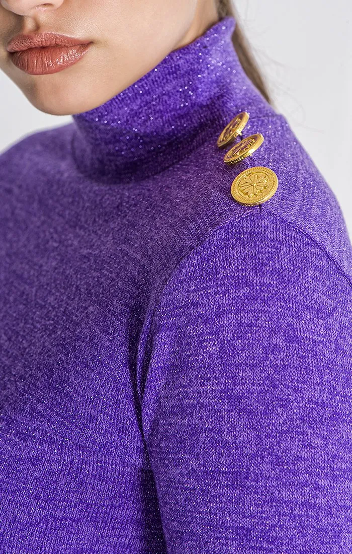 Purple Constellation Turtleneck