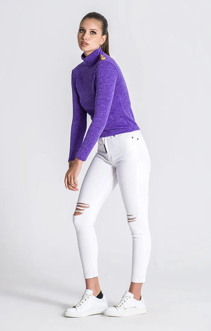 Purple Constellation Turtleneck