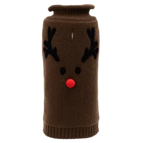 Reindeer Face Dog Sweater