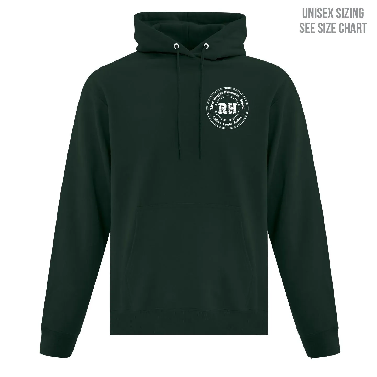 River Heights Left Chest Crest Unisex Pullover Hoodie (RHEST002-F2500)