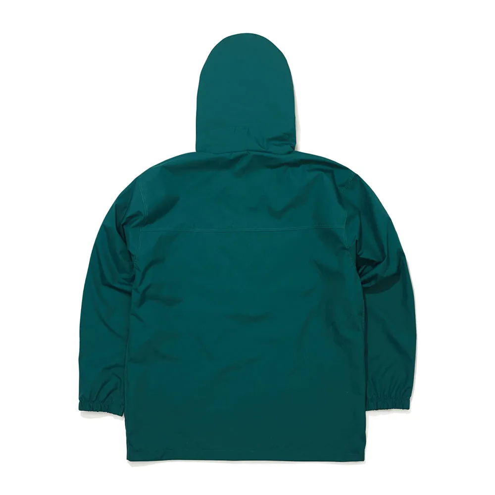 ROUND LINE HOODED JACKET GREEN