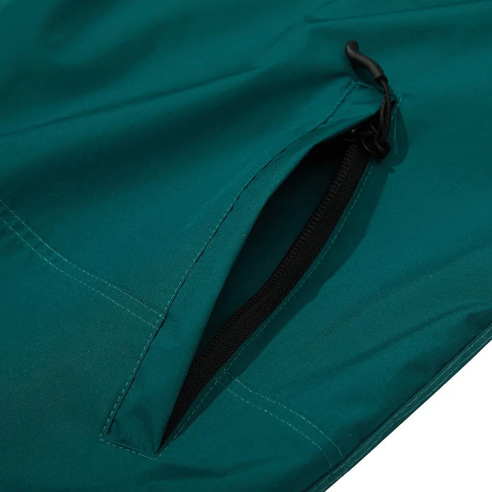 ROUND LINE HOODED JACKET GREEN