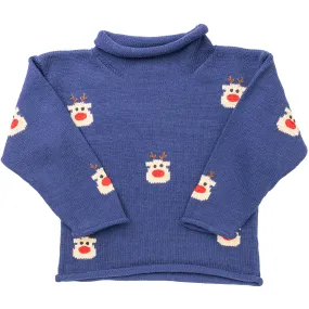 Rudolph Sweater -Navy