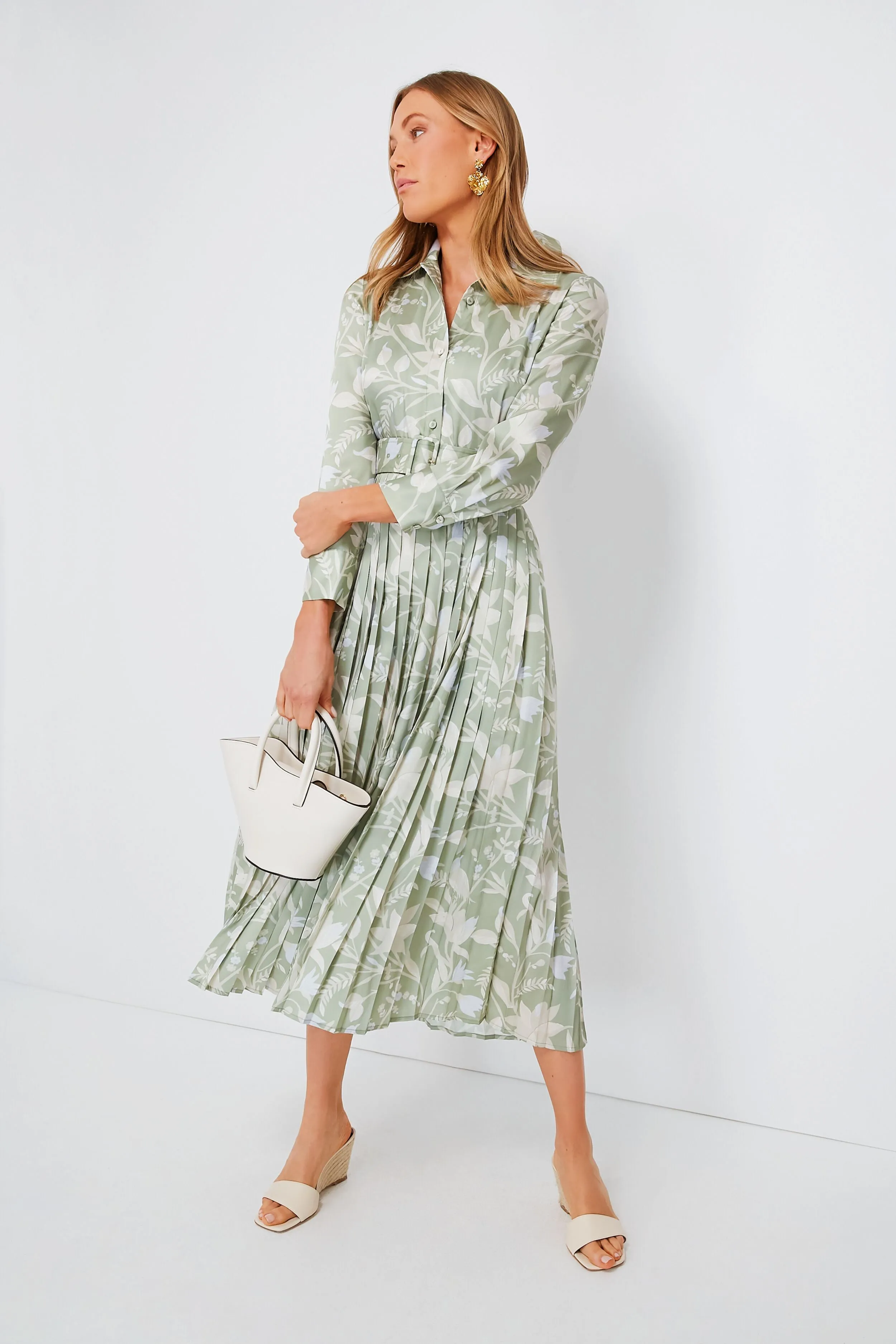 Sage Arbre Azzurra Dress