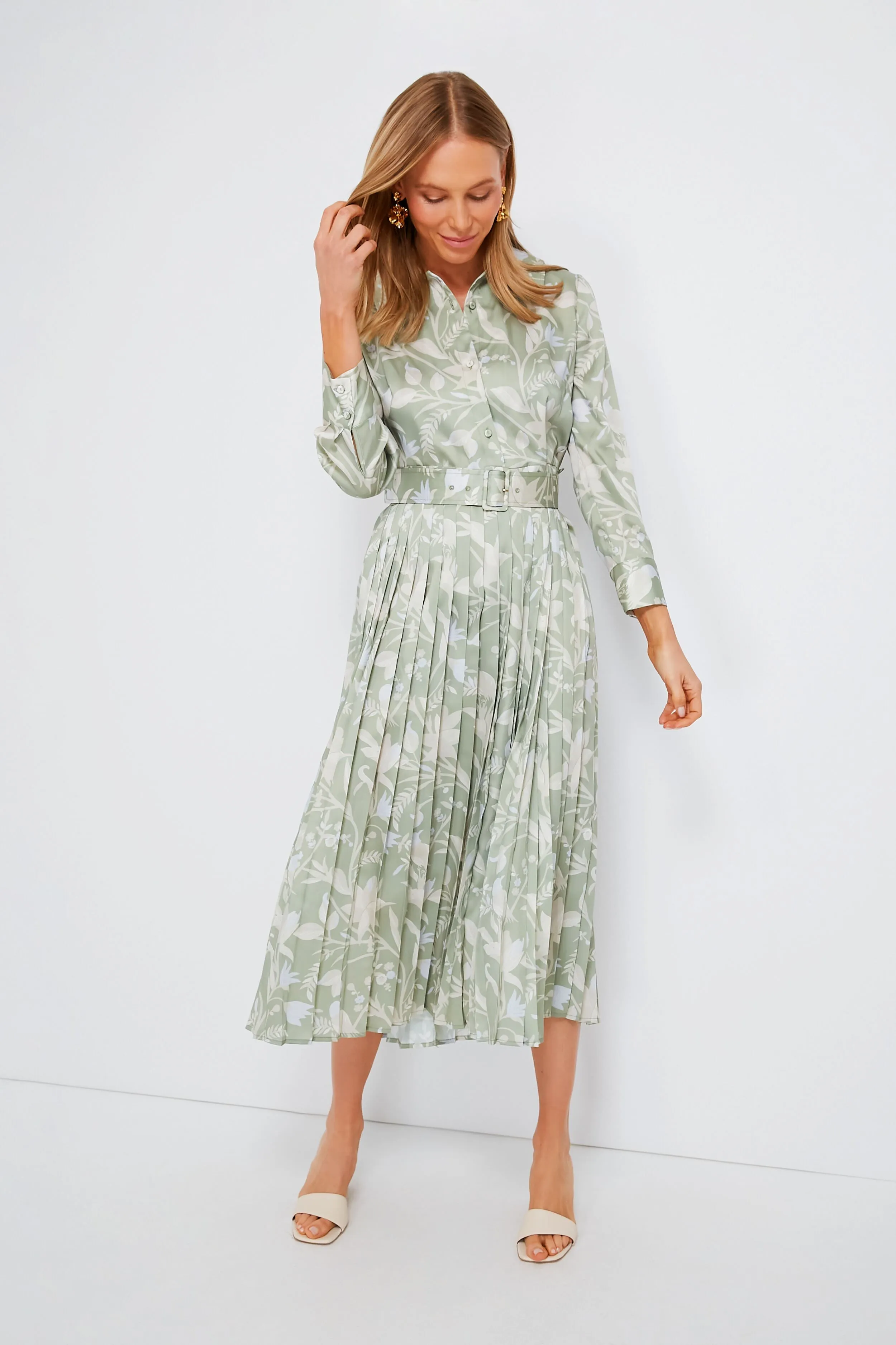 Sage Arbre Azzurra Dress