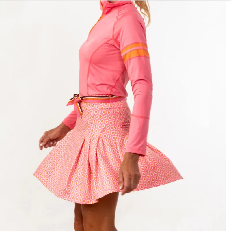 Scratch SEVENTY Ronnie Geo Print Skort - Pink