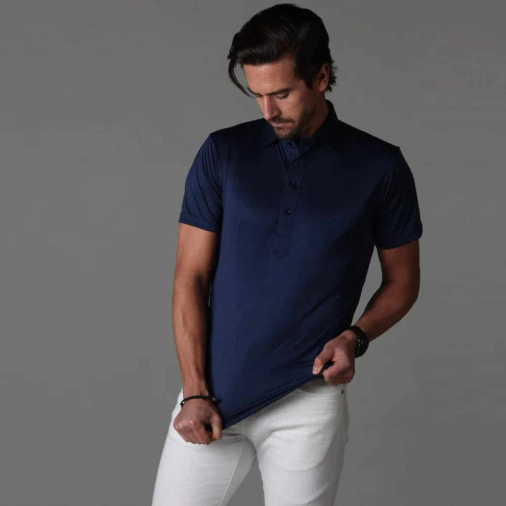 Semi-Spread Collar Polo Navy