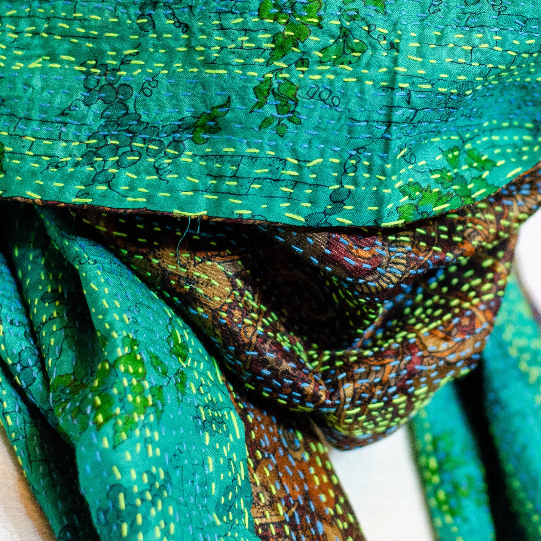 Silk Kantha Stole | Isla