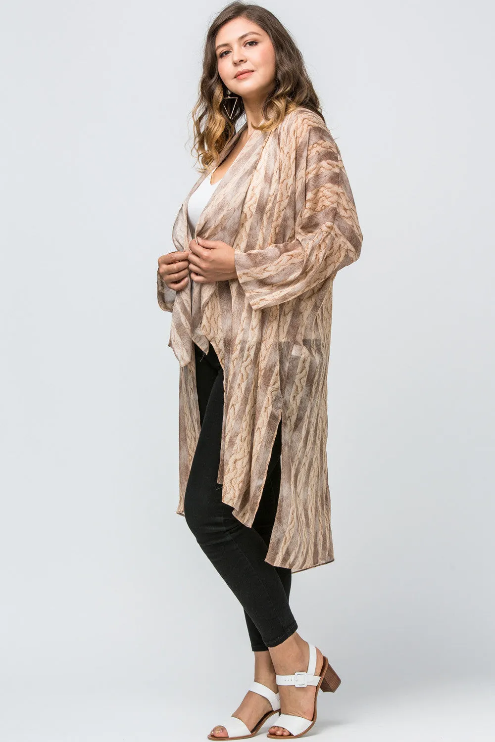 Snake Skin Kimono Duster