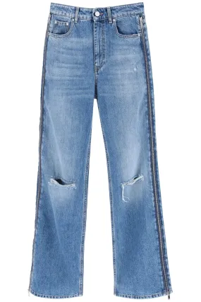 Stella mccartney straight leg jeans with zippers