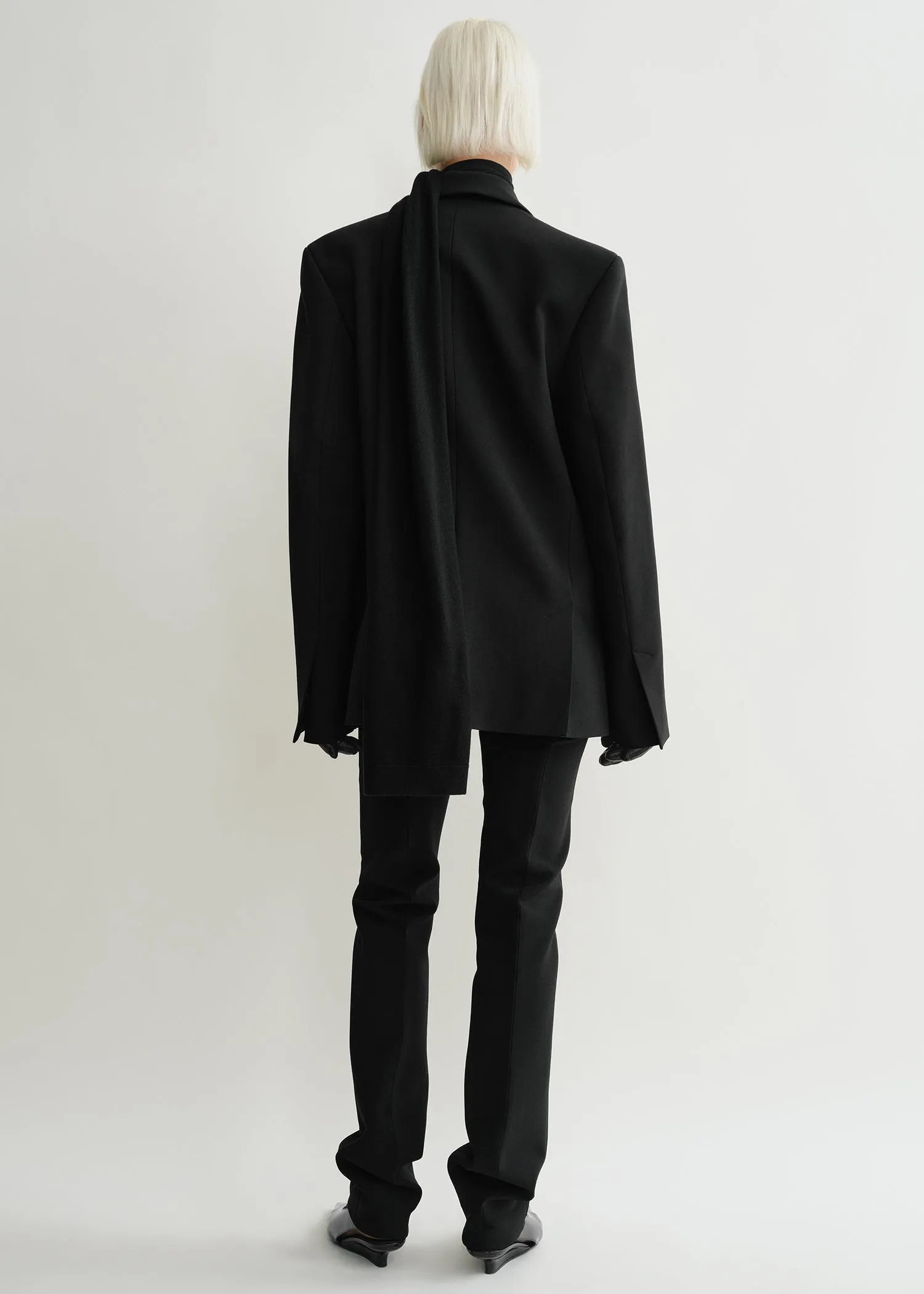 Straight blazer black