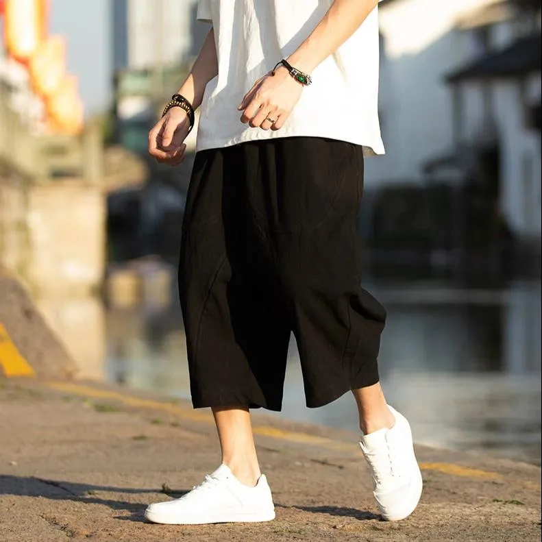 Streetwear Solid Harem Pants