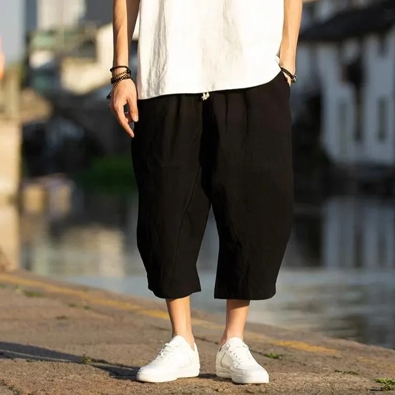 Streetwear Solid Harem Pants