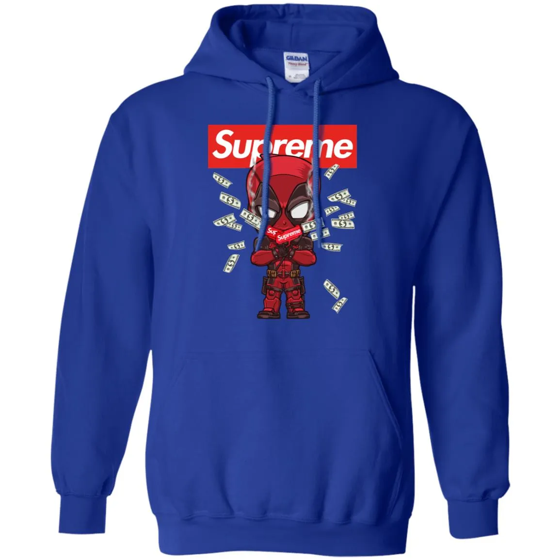 Supreme Deadpool Funny T-shirt Pullover Hoodie Sweatshirt