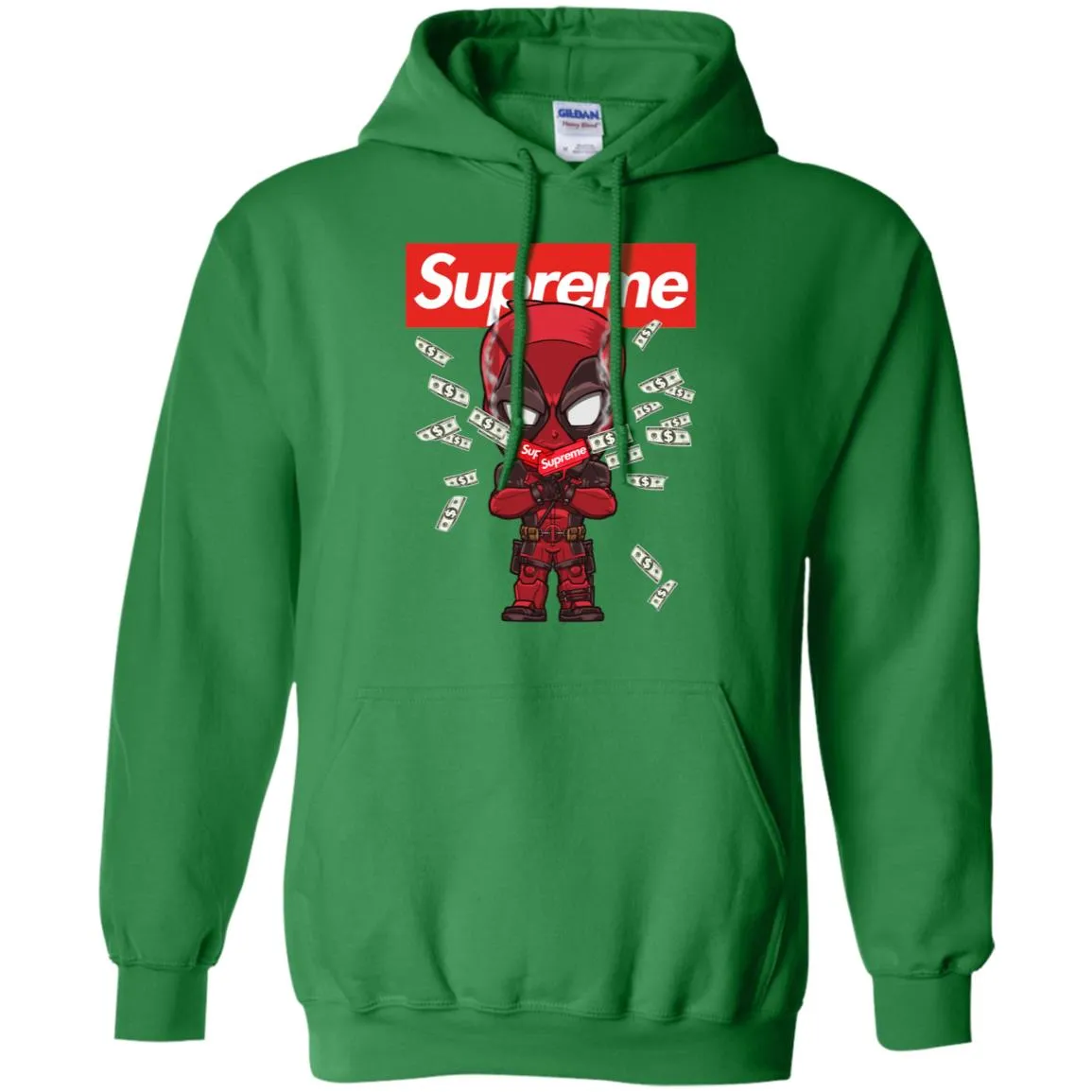 Supreme Deadpool Funny T-shirt Pullover Hoodie Sweatshirt