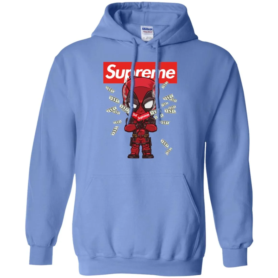 Supreme Deadpool Funny T-shirt Pullover Hoodie Sweatshirt