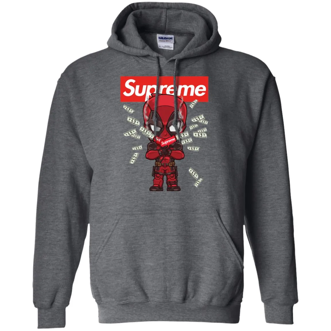 Supreme Deadpool Funny T-shirt Pullover Hoodie Sweatshirt