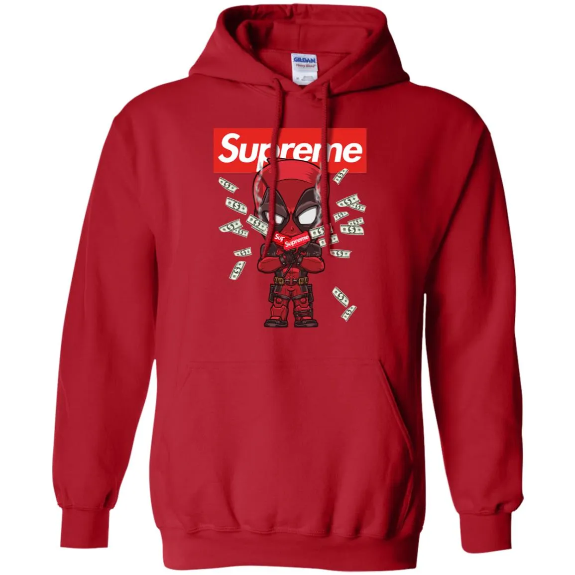 Supreme Deadpool Funny T-shirt Pullover Hoodie Sweatshirt