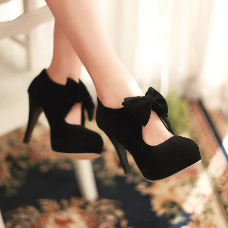 Sweet Bow Heeled Shoes AD0012