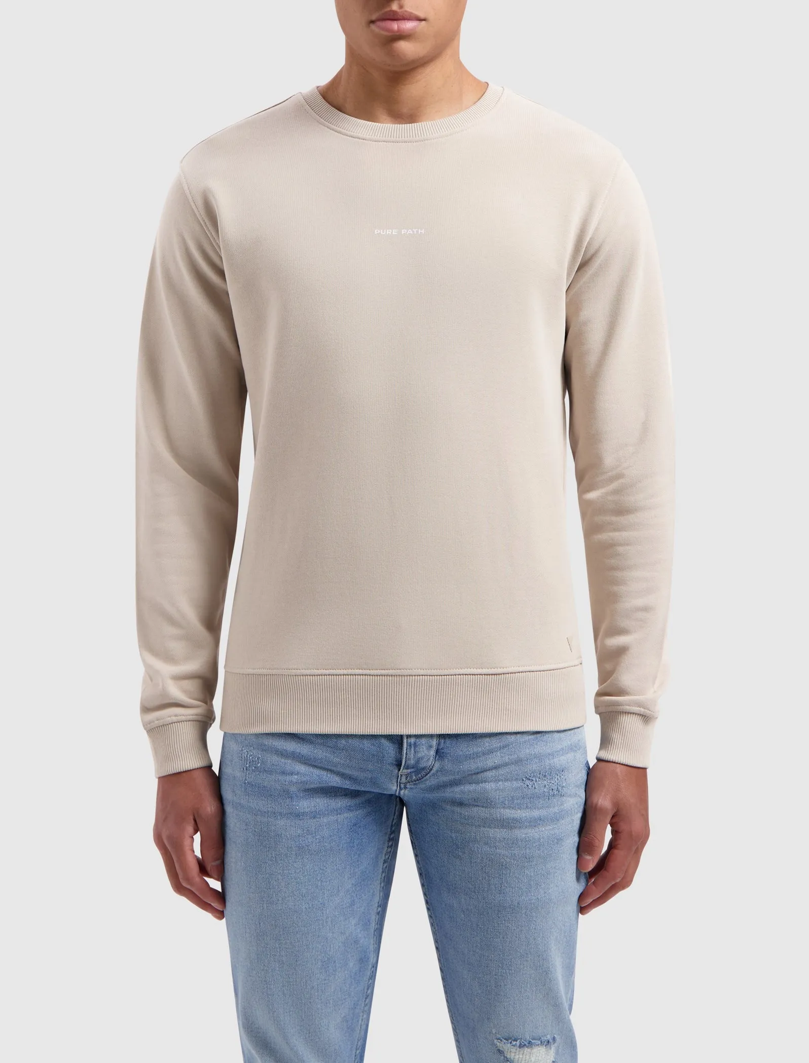 Triangle Orange Branch Sweater | Sand