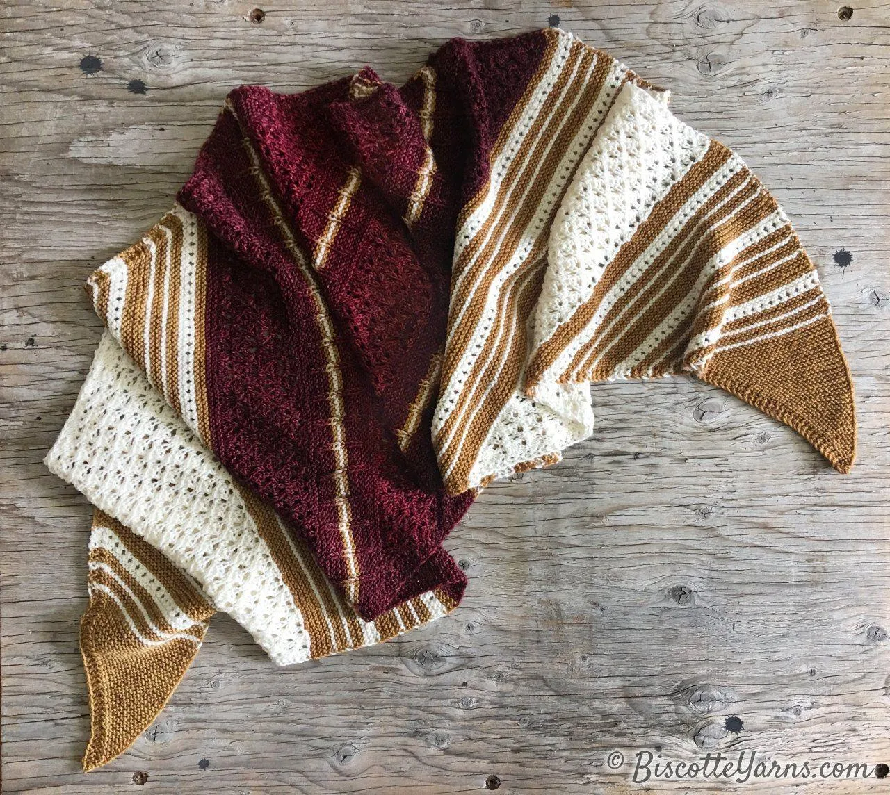 Tricolore Shawl Pattern