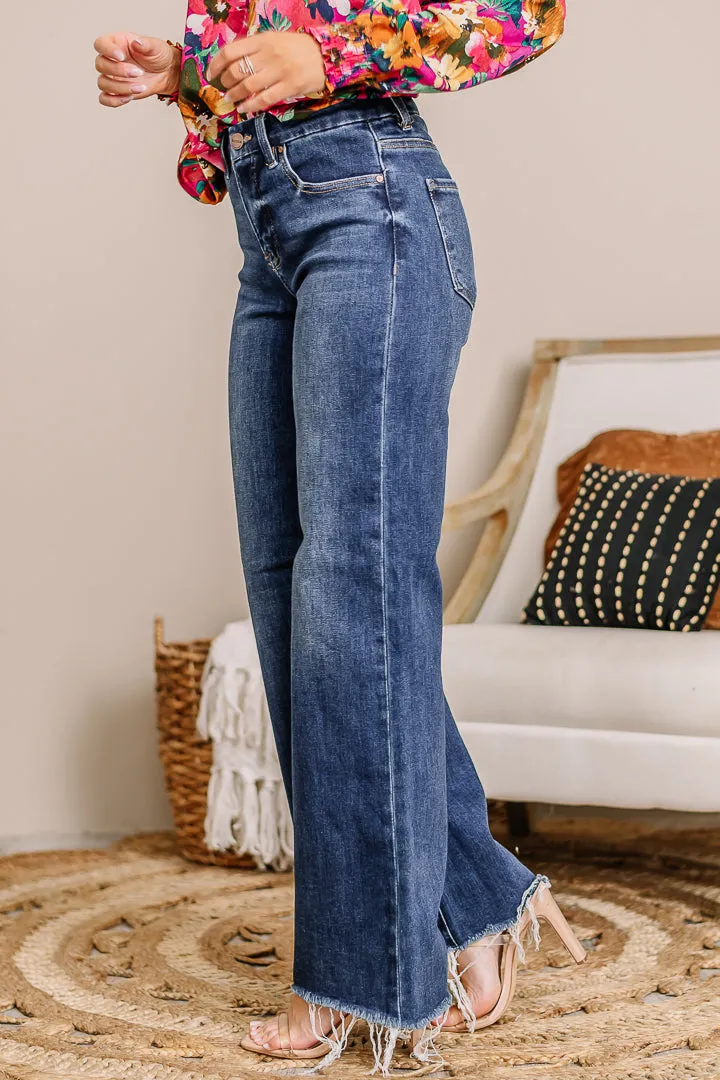 Tummy Control Wide Leg Jeans