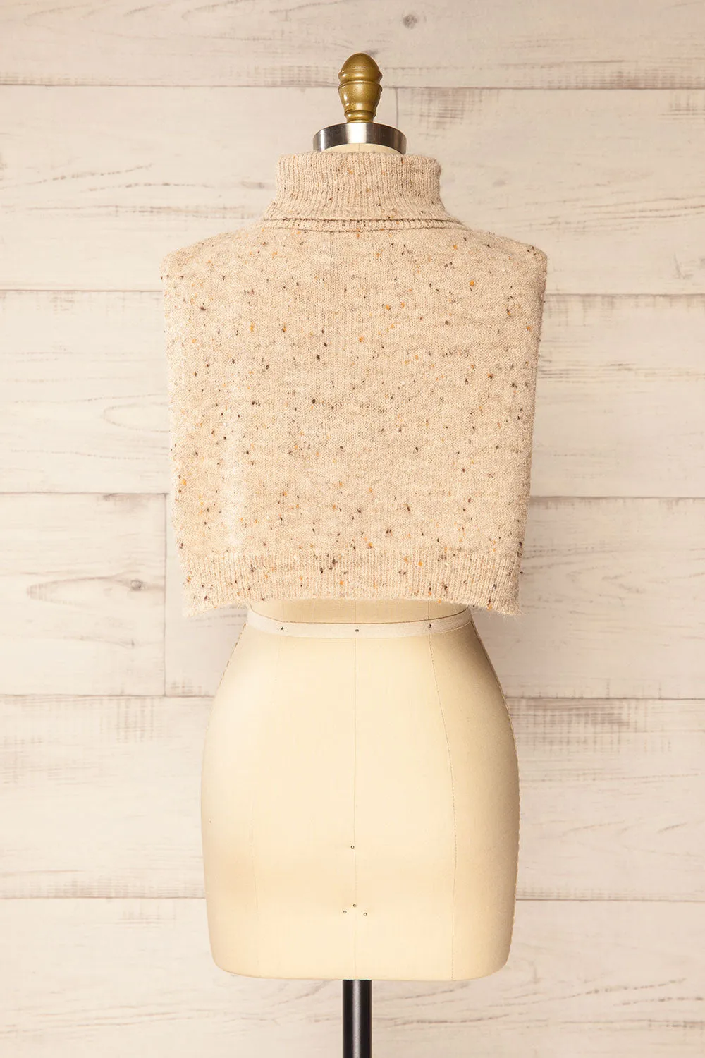 Tyrol Beige | Soft Knitted Pullover Scarf