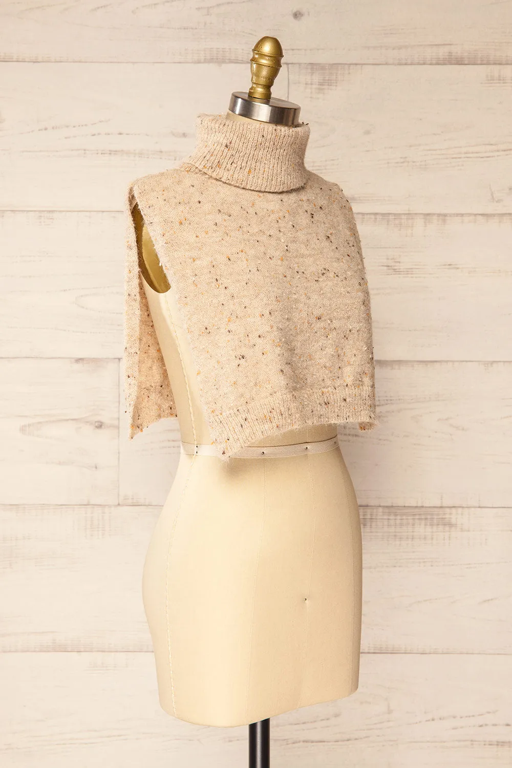 Tyrol Beige | Soft Knitted Pullover Scarf