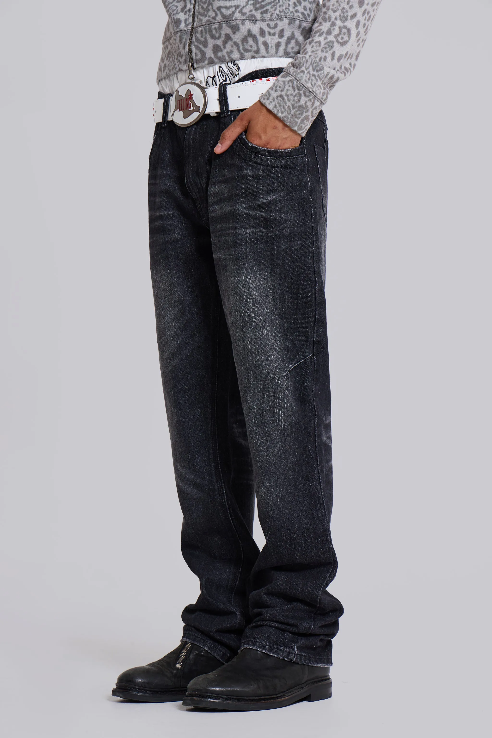 Washed Black Reed Jeans