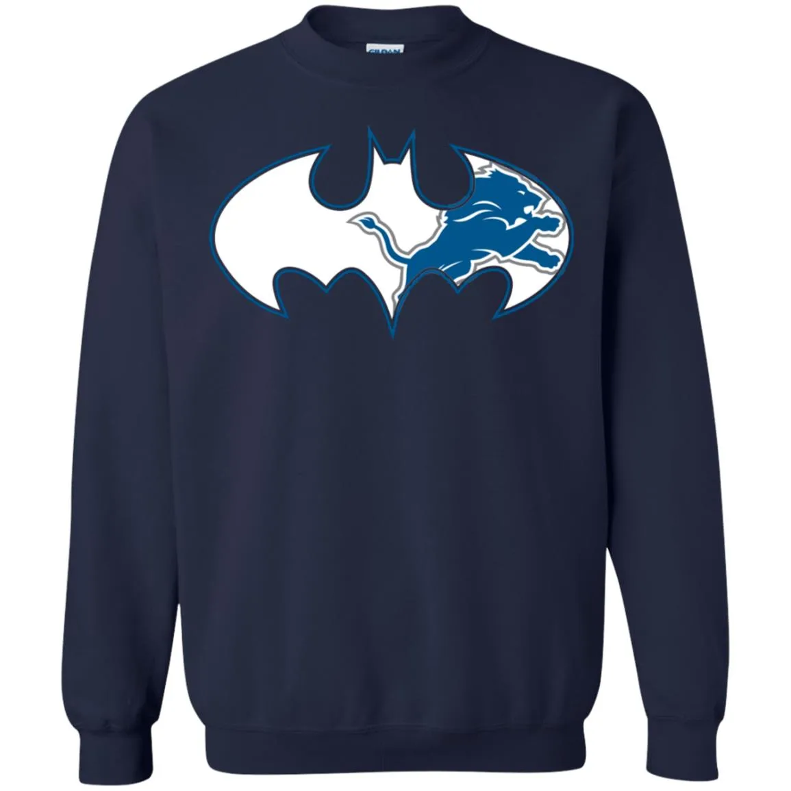 We Are The Detroit Lions Batman Nfl Mashup Crewneck Pullover Sweatshirt