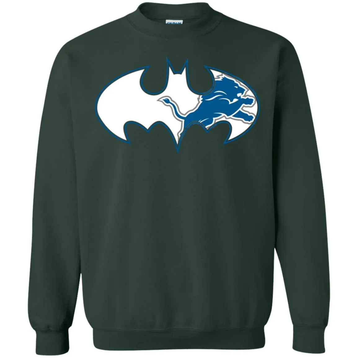 We Are The Detroit Lions Batman Nfl Mashup Crewneck Pullover Sweatshirt