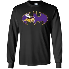 We Are The Minnesota Vikings Batman Nfl Mashup Men Long Sleeve Shirt