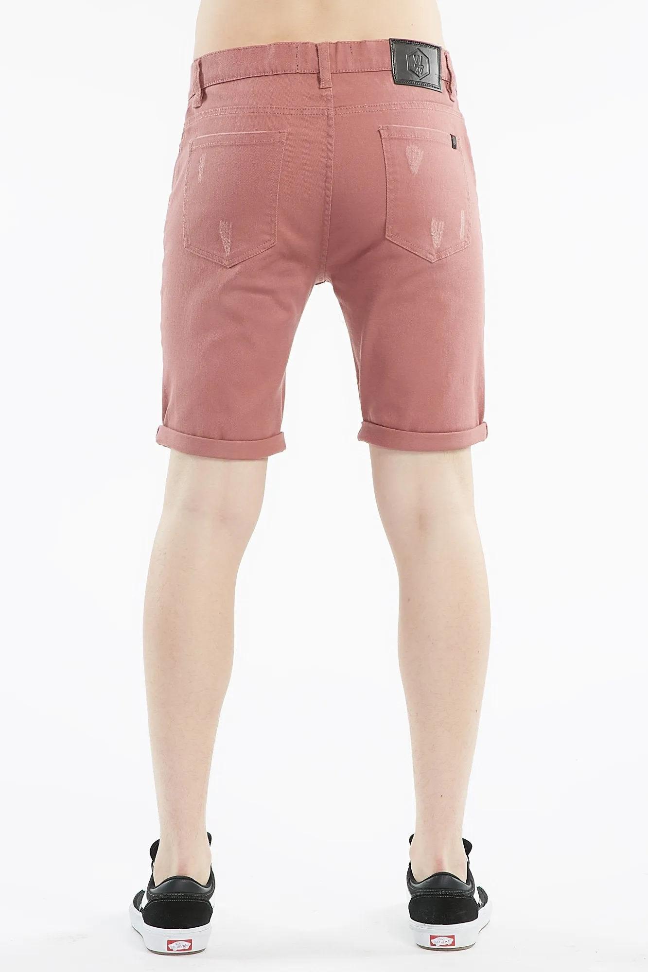 West 49 Slim Bull Destroy Jeans Shorts