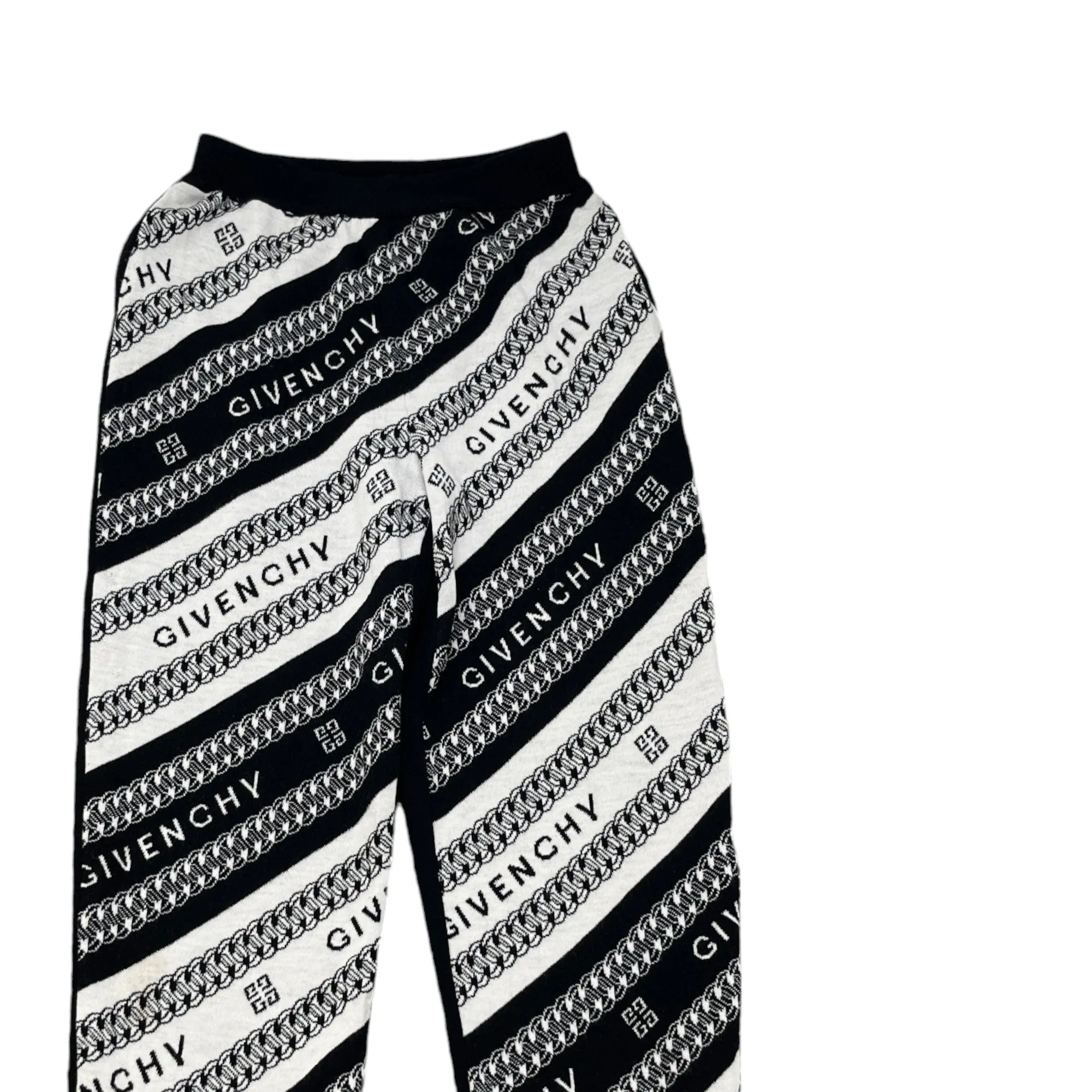 Women's Chain Logo-Print Joggers Black Size S